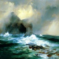 Oleo sobre lienzo de Thomas Moran