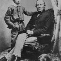 RLS con su padre en 1859 en Edimburgo